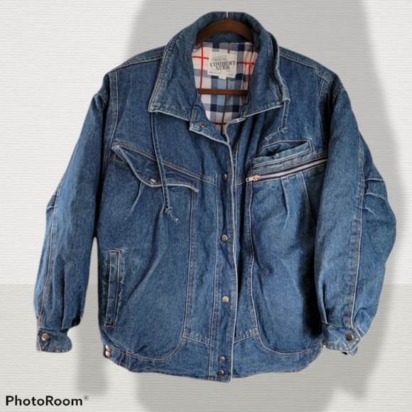 Be in the Current Seen, 80's jean jacket, large - Picture 2 of 10